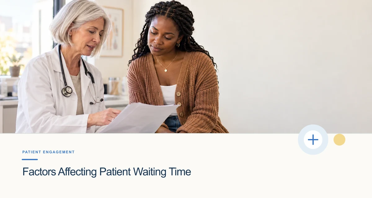 An older white woman physician reviews a care plan with a younger Black woman patient.