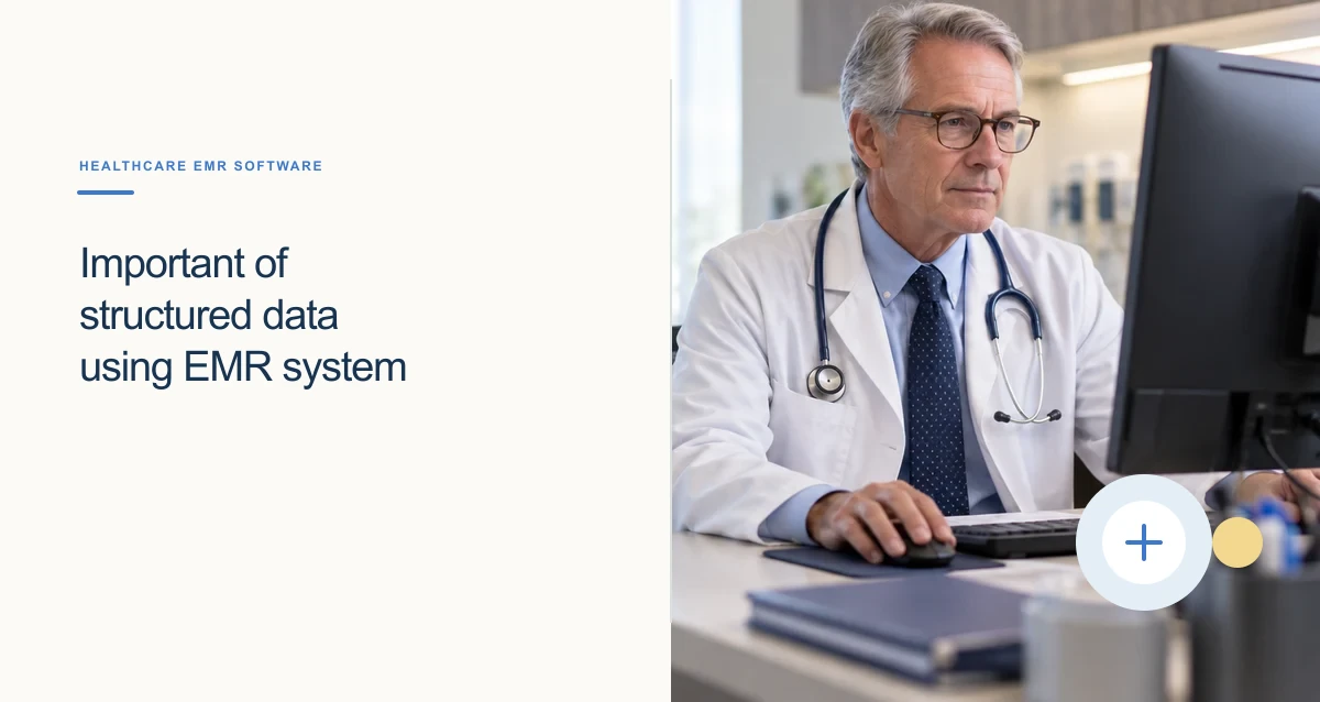 Structured clinical data fields for a diagnosis, medication, allergy, and laboratory result in an electronic medical record.
