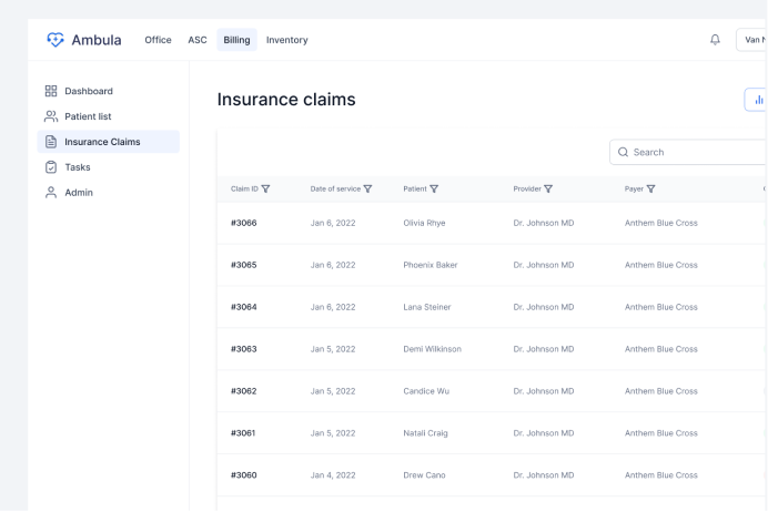 medical billing software for insurance claims