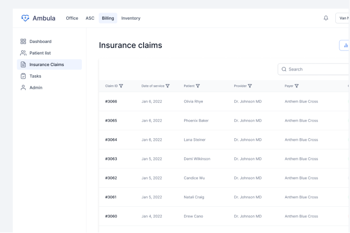 Insurance Claims medical billing software for insurance claims