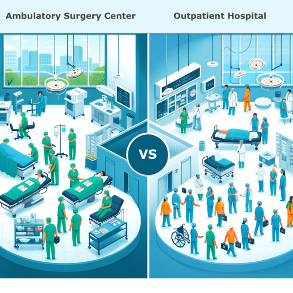 Ambulatory surgery center vs Outpatient hospital