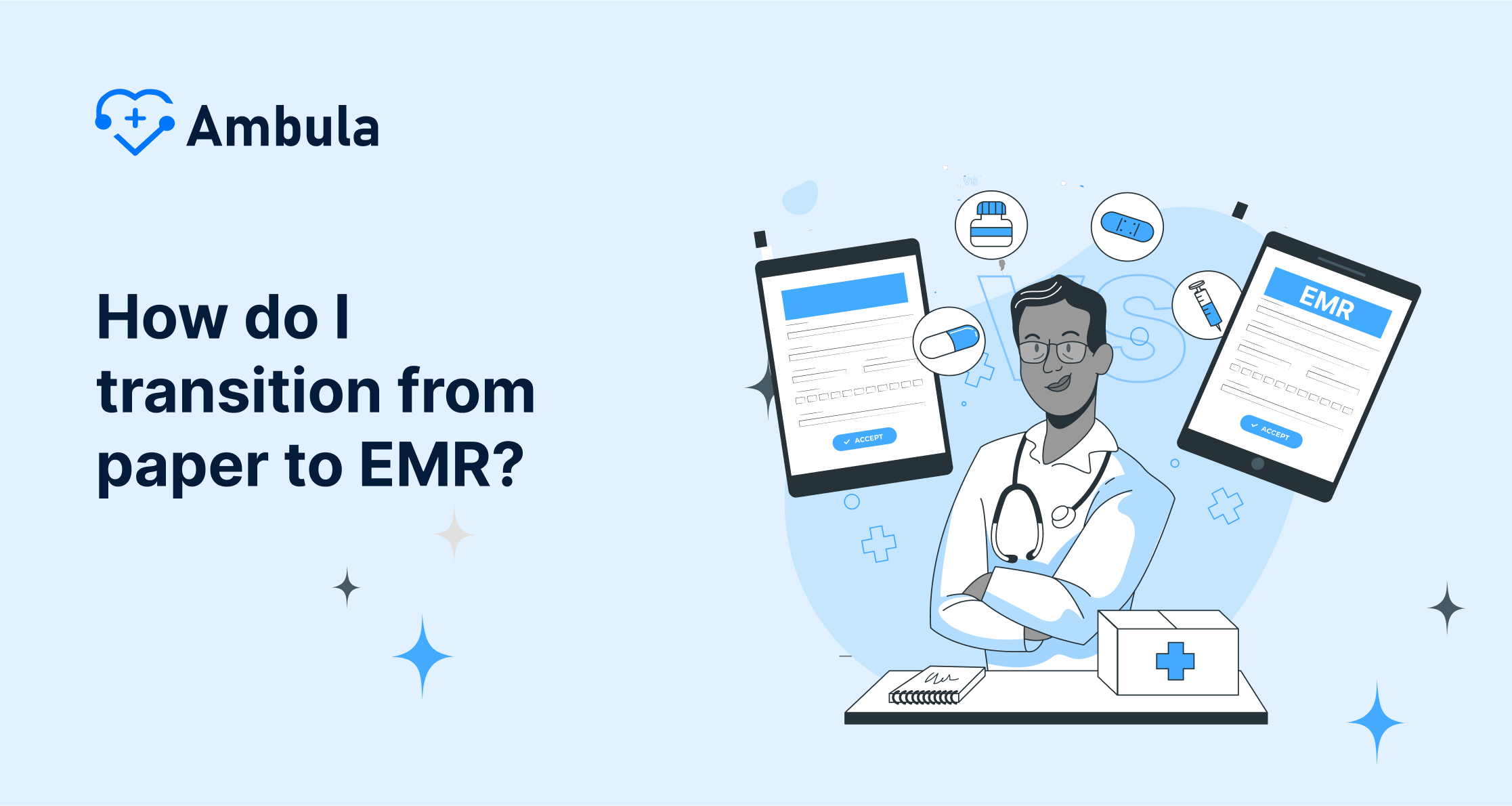 How do I transition from paper to EMR?